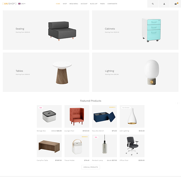 Categories Grid Home